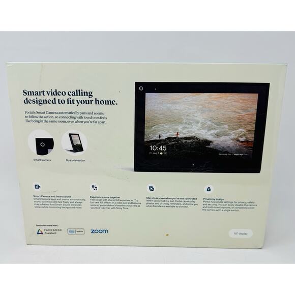 Facebook Portal WD50JM 10" Touch Screen Smart Display Alexa Video Calling Sealed - Picture 2 of 3